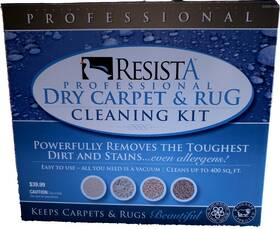 Resista 015961472261 Professional Dry Carpet And Rug Cleaning Kit With Spray Bottle Brush