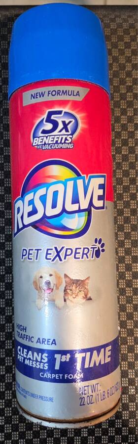 00019200007061 Resolve Heavy Traffic Foam Carpet Cleaner - 22 Oz