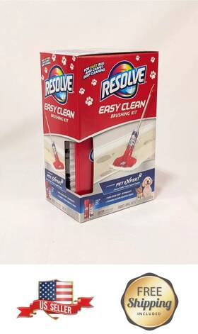 Resolve 019200038942 Easy Clean Carpet Cleaner Brushing Kit Includes Pet Expert Foam