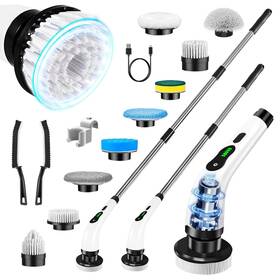 Scrubber-13in1 Rfaqk Ess-01 Electric Spin Cordless Cleaning Brush-9 Replaceable B