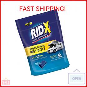 Rid-x 019200842563 Holding Tank Deodorizer Pacs Septic Treatment For Rv Boats And Porta