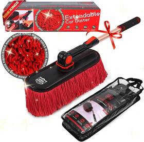 Red001 Ride Kings Car Duster Exterior Scratch Free Soft Brush Kit For Truck Suv Rv And