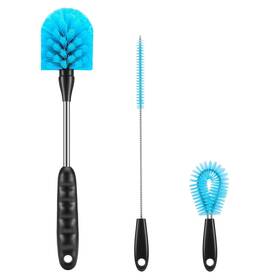 Rkddo 726323445020 12.2 Inch Bottle Brush Set Of Three Washable Coffee Cups Water Bottles Baby Bott