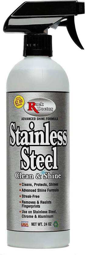 51155 Rock Doctor Stainless Steel Cleaner And Protectant High Performance Chrome &