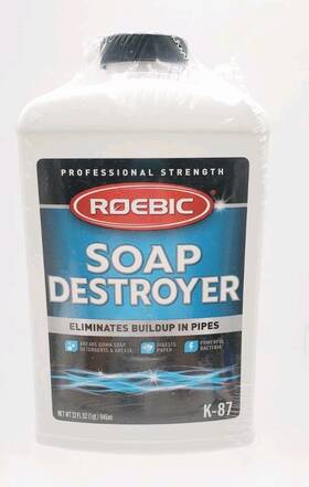K87sd-q-12 Roebic 32 Oz. Soap Destroyer Drain Opener And Cleaner Professional Strength