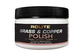 Rolite 855272005242 Brass And Copper Polish - Instant Polishing Tarnish Removal Cream Metal