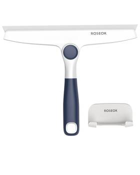 Dl0013 Roseok Silicone Squeegee For Shower Glass 10 Inch Navy Blue Adhesive Hook