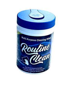 Scented-60 Routine Clean 843944166490 Cleans Industrial Multipurpose Cleaning Wipes Lemon Pc