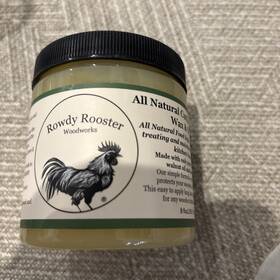 Rowdy Rooster Woodworks 198715950977 /furniture Wax Satin Finish Mineral Oil Beeswax Carnauba 8oz
