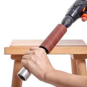 Dd8f Rtx 608631645487 Portable Spindle Sander Hand-held Rubber Sanding Drum For Drill 4-1/2 X 1-1/