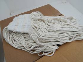Fge13600wh00 Rubbermaid Universal White Band Cotton Mop Head 16 Oz Commercial Lot Of 12