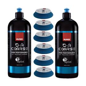 9.dacoarse Rupes D-a Series Two 1-liter Bottles Cut Polishing Compound And Six Count 6 Inch Co