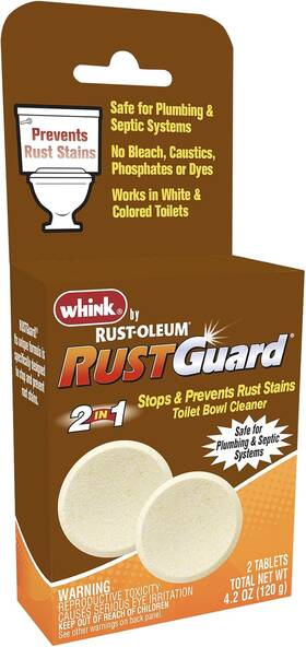 390879 Rust-oleum Rustguard Toilet Bowl Cleaner Tablets 2 Tablet Box
