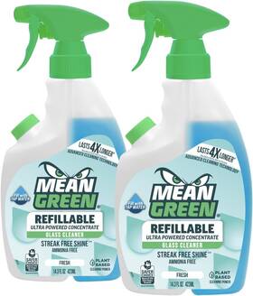 396270b2 Rust-oleum Mean Green Refillable Ultra Powered Glass Cleaner Concentrate Fresh Scent