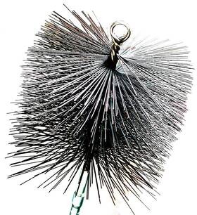 16510 Rutland Products 885287741354 10inch Square Chimney Cleaning Brush 1/4 Inch Npt Threading For Clay Flu