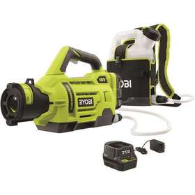 P2870 Ryobi 18v Cordless Electrostatic 1 Gal Sprayer 2 Batteries Disinfectant