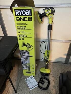 Pcl1701k Ryobi One 18v Cordless Soap Dispensing Scrubber Tool Only