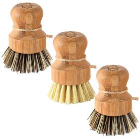 S & C Kitchen 789993575756 Bamboo Scrub Brush - S&c Cleans Pan/vegetable/dishes/wok
