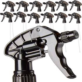 4322435114 S & E Packaging 12 Pack Replacement Trigger Sprayer Heads Black 28-400 Spray Nozzles For 32 Oz