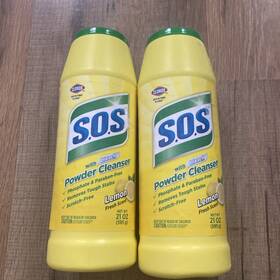 S.o.s 810020288681 Sos Cleanser Powder Power Of Clorox Bleach Lemon Fresh Scent 2 Large Bottles
