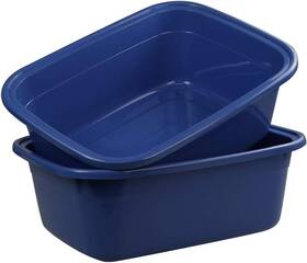Saedys 313039282225 Saedy Plastic Washing Basin 18 Quart Dishpan Pack Of 2