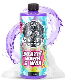 Detwwax32oz Salty Captain Est - 2019 Boatie Wash N Wax Bubble Gum Scent Foaming Car And Boat