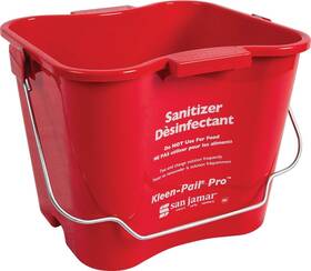 Kpp196rd San Jamar Kleen-pail Pro Sanitizer Pail Cleaning Bucket With Bail Handle For Cle