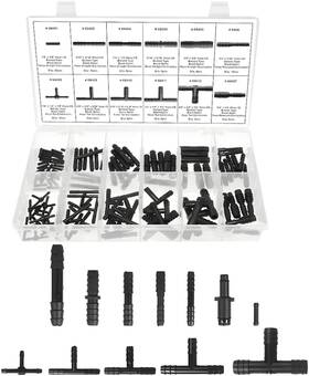 Sandfren 313105138128 113pcs Car Vacuum Line Connector Kit Heat Resistant Automotive Tubing Te
