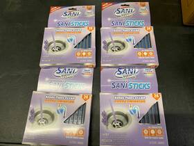 Sani 360 600606406727 Lot Of 4 Sticks Drain Cleaner And Deodorizer 24ct 96total
