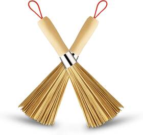 Sansheng 445044941934 2 Pack Bamboo Wok Brush Kitchen Cleaning
