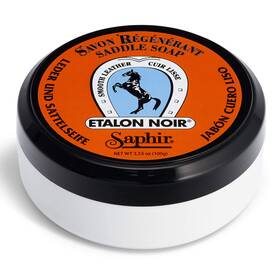 Saphir 324010504004 Etalon Noir Soap - Cleans Restores And Protects Saddle Leather With Glycer Inch