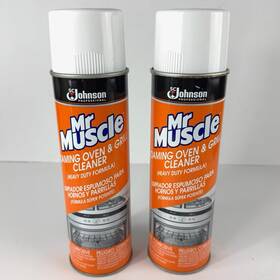 Sc Johnson 025700701811 Mr. Muscle Discontinued Foaming Oven And Grill Cleaner Heavy Duty 20oz Lot Of 2