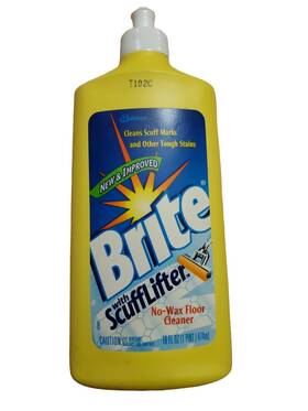 Sc Johnson 046500001413 Brite No Wax Floor Cleaner Vintage 1998 16 Oz Scuff Lifter