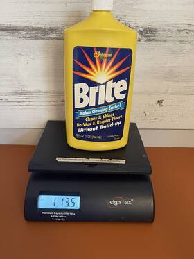 Sc Johnson 046500001437 Brite 1 Step Floor Shine Cleaner 32 Fl Oz Jug Vintage Discontinued Read