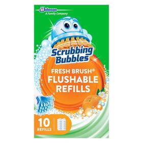 301818 Sc Johnson Scrubbing Bubbles Flushable Toilet Bowl Wand Cleaner Refills Fresh Brush Cleane