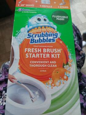 301822 Sc Johnson Scrubbing Bubbles Fresh Brush Toilet Cleaning Starter Kit Open Box Free Shippi