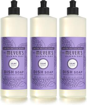 383562 Sc Johnson Mrs. Meyers Clean Day Liquid Dish Soap Lilac Scent 16 Oz Bottle Pack Of 3
