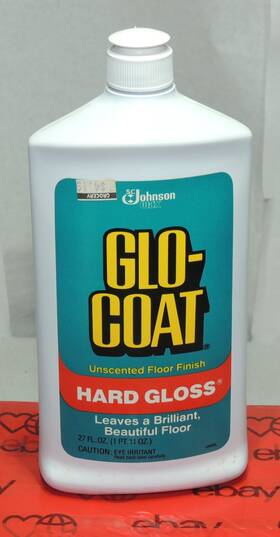 Sc Johnson Wax 046500001161 Glo-coat Hard Gloss Floor Finish 27 Oz Unscented 1990 Full