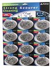 Sc1200 Strong Scourer Pads Stainless Steel Sponges Scrubbers Multi 821079137820