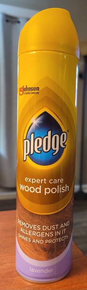 Scjohnson 000204690057 Pledge Expert Care Wood Polish Spray Lavender Scent Removes Dust Allergens New