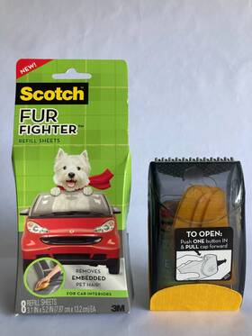 Scotch 051141232492 Fur Fighter Upholstery Pet Hair Remover Refill Total 13 Sheets