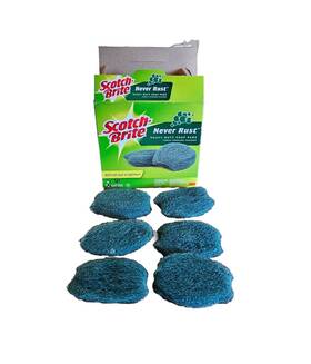 Scotch-brite 021200842702 Never Rust Heavy Duty Soap Pads 6 Count New Discontinued Vhtf