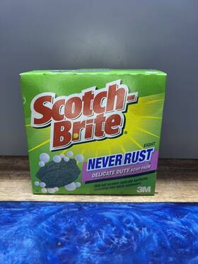 Scotch-brite 021200869051 Never Rust Delicate Duty 8 Pack Pads New Sealed Discontinued 3m