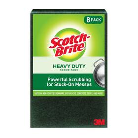 Scotch-brite 051131969025 Heavy Duty Large Scour Pads Scouring For Kitchen Dish 8