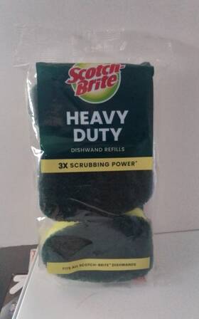 Scotch-brite 051135813157 Heavy Duty Diswhand Refill - 3pk