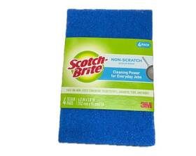 Scotch-brite 051141373195 Non Scratch Scour Pads 4 Pack 3m