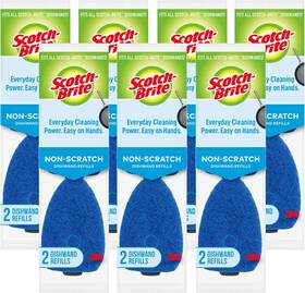 483-7-rsc Scotch-brite Non-scratch Dishwand Refill 14 Dish Wand Pads Blue
