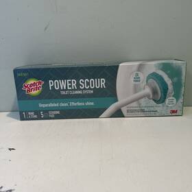 559-ps-sk-4 Scotch-brite Power Scour Toilet Cleaning System 1 Wand Stand 5 Scrubbing Pads