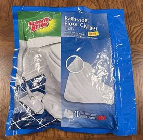 8003-wr-10 Scotch-brite New 10 Pack Bathroom Floor Cleaner Wet Refills 1 3m