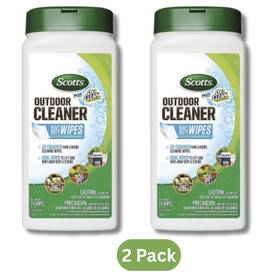 51601 Scotts Plus Oxi Clean Outdoor Cleaner Heavy Duty Wipes 2 Pack 50 Total